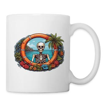 Tropical Skeleton - Mug - white - Right