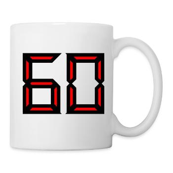 60. 60 ANS. 60e ANNIVERSAIRE. ANNIVERSAIRE 60 ANS. - Mug blanc - blanc - Droite