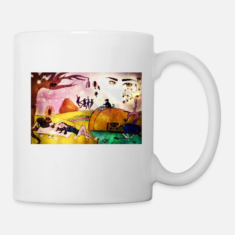 abstrakte Kunst - Tasse - Weiß