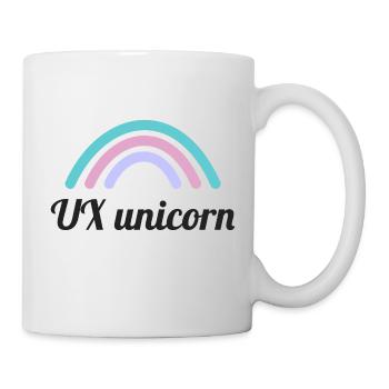 UX-Einhorn für User Experience Designer - Tasse - Weiß - Rechts