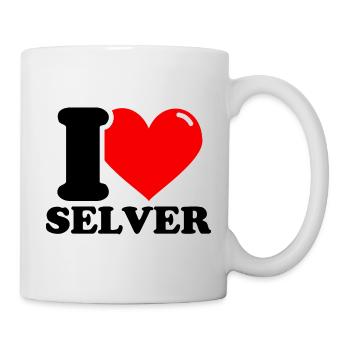 J’aime l’eau de Selver Prénom - Mug blanc - blanc - Droite