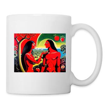 Verlorenes Paradies #4 - Tasse - Weiß - Rechts
