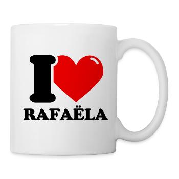 I love rafaëla Vorname - Tasse - Weiß - Rechts