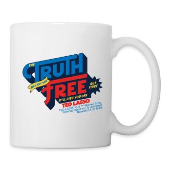 Ted Lasso Zitat Blau Und Rot - Tasse - Weiß - Rechts