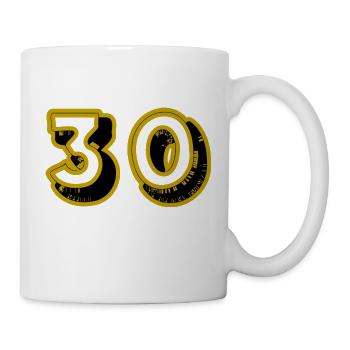 30. 30 ANS. 30e ANNIVERSAIRE. ANNIVERSAIRE 30 ANS. - Mug blanc - blanc - Droite