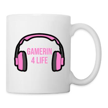 Gaming Gamerin 4 Life Kopfhörer - Tasse - Weiß - Rechts