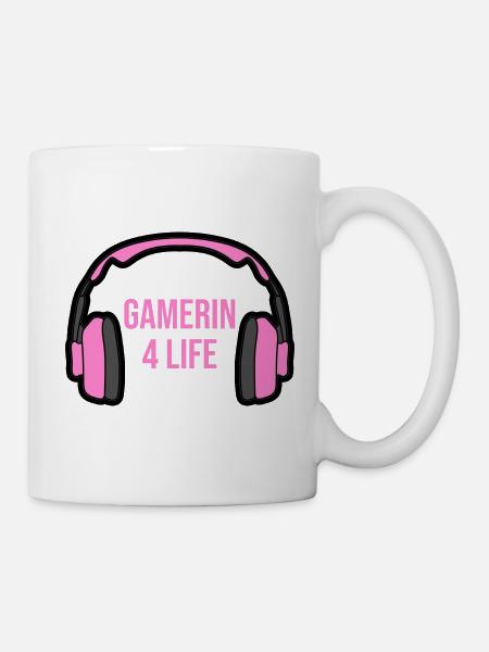 Gaming Gamer 4 Life Headphones - Mug - white