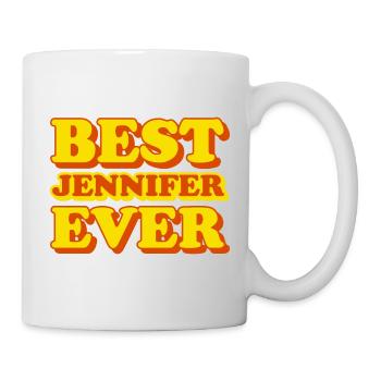 Lustiges Geschenk mit Vornamen Jennifer - Tasse - Weiß - Rechts