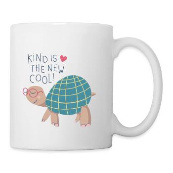 Illustration "Kind is the new cool" - Tasse - Weiß - Rechts