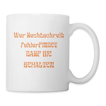 Der Rechtscreibfehler - Tasse - Weiß - Rechts