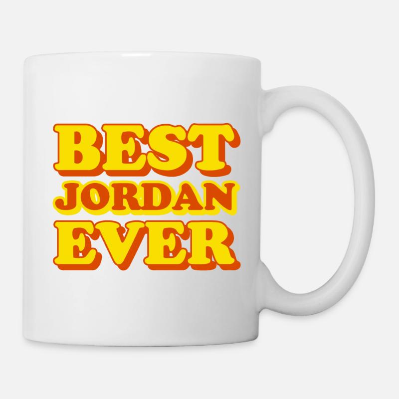Lustiges Geschenk mit Vornamen Jordan - Tasse - Weiß