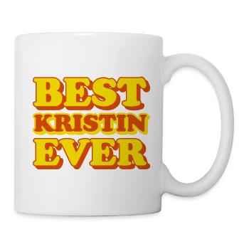Kristin Vorname Lustiges Geschenk - Tasse - Weiß - Rechts