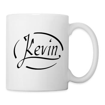 Kevin - Tasse - Weiß - Rechts