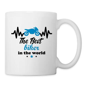 The best biker in the world - Mug - white - Right