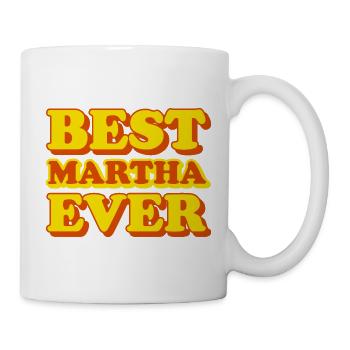 Lustiges Geschenk mit Vornamen Martha - Tasse - Weiß - Rechts