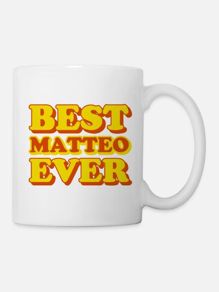 Lustiges Geschenk mit Vornamen Matteo - Tasse - Weiß