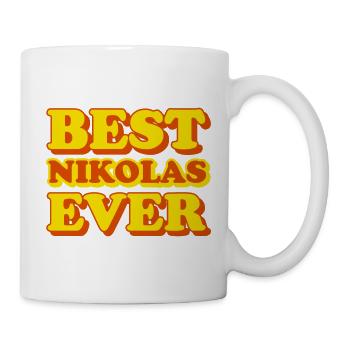 Nikolas First Name Funny Gift - Mug - white - Right