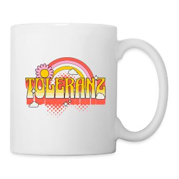 Toleranz Vielfalt Respekt Akzeptanz Liebe LGBTQ - Tasse - Weiß - Rechts