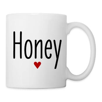 Valentine's Day, Nickname, Honey, Heart, Love, Couples - Mug - white - Right