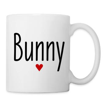 Valentinstag, Spitzname, Bunny, Herz, Liebe, Paare - Tasse - Weiß - Rechts