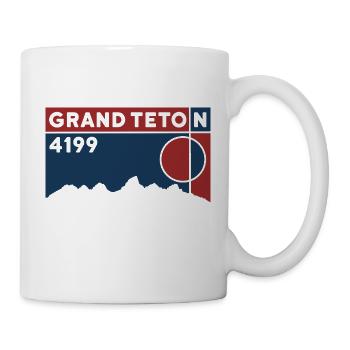 Grand Teton Finisher randonnée Wyoming cadeau souvenir - Mug blanc - blanc - Droite