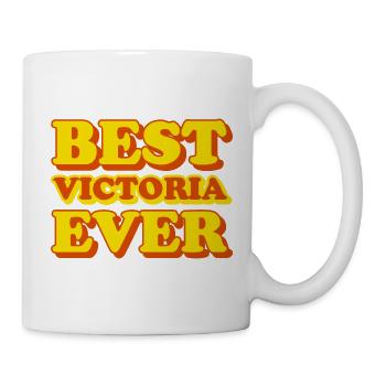 Funny gift with first name Victoria - Mug - white - Right