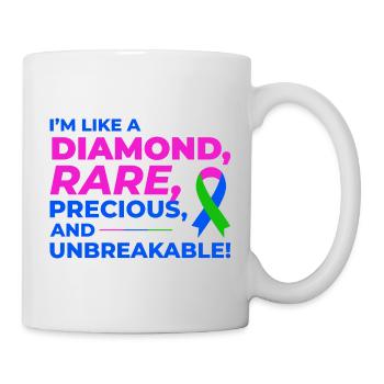 Diamond Like Rare Disease Stand Out for Awareness - Mug - white - Right