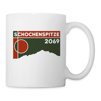 Schochenspitze Skitour Bergtour Wandern Andenken - Tasse - Weiß - Rechts