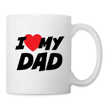 Ich liebe meinen Vater - Tasse - Weiß - Rechts