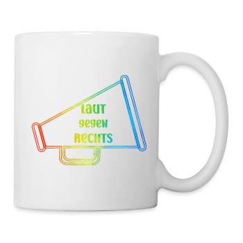 Laut gegen rechts Nr 02 - Tasse - Weiß - Rechts