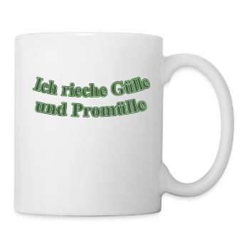 Gülle und Promülle - Tasse - Weiß - Rechts