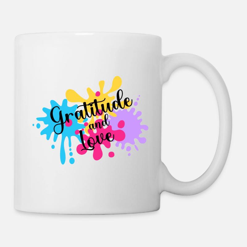 Gratitude and love - Mug - white