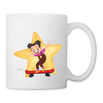 Skatergirl (Patineuse) - Mug blanc - blanc - Droite