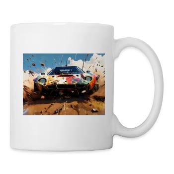 Rally Raid #1 - Mug blanc - blanc - Droite