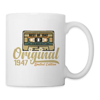 Original 1947 Vintage - Cadeau D’anniversaire 1947 - Mug blanc - blanc - Droite