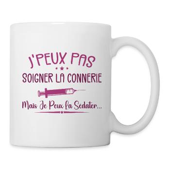 Citations Cool Pour Les Infirmière Géniale - Mug blanc - blanc - Droite