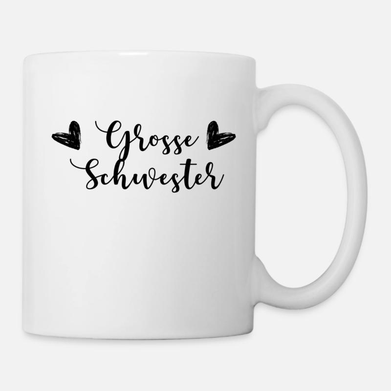 Grosse Schwester - Tasse - Weiß