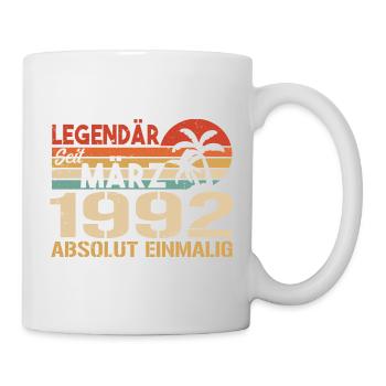 Legendary since March 1992 - absolutely unique - Mug - white - Right