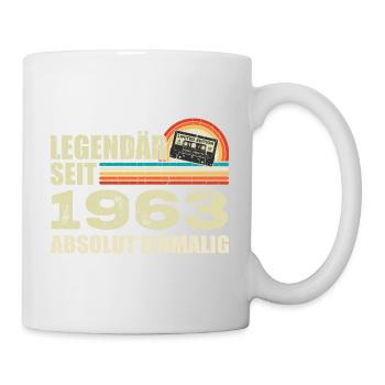 Légendaire depuis 1963 - absolument unique - Mug blanc - blanc - Droite