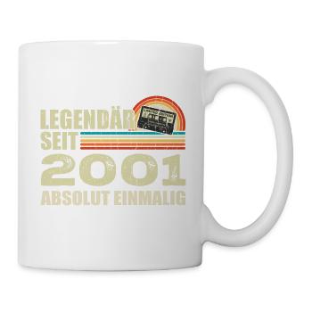 Legendär Seit 2001 - Absolut Einmalig - Tasse - Weiß - Rechts