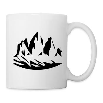 Drei Zinnen - simply fantastic - Tasse - Weiß - Rechts