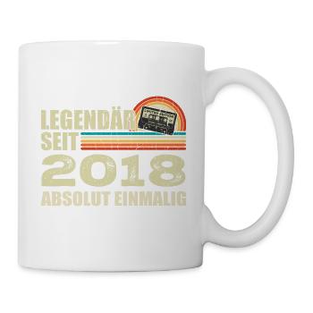 Legendär Seit 2018 - Absolut Einmalig - Tasse - Weiß - Rechts