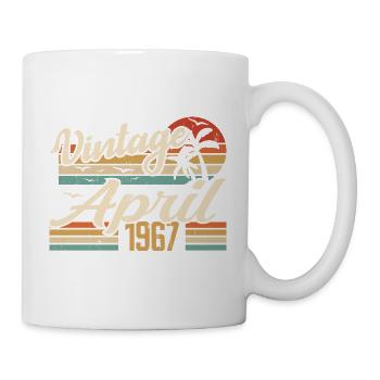 April 1967 Birthday Vintage 1967 Gift Idea - Mug - white - Right