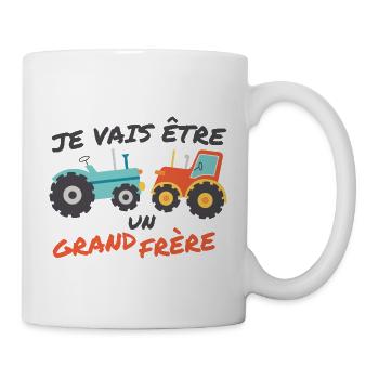 Tractor Boys I'm Gonna Be A Big Brother - Mug - white - Right