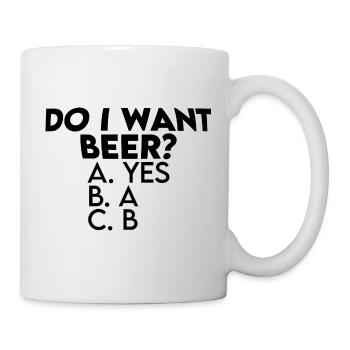 Do I Want Beer, A Yes - Mug - white - Right