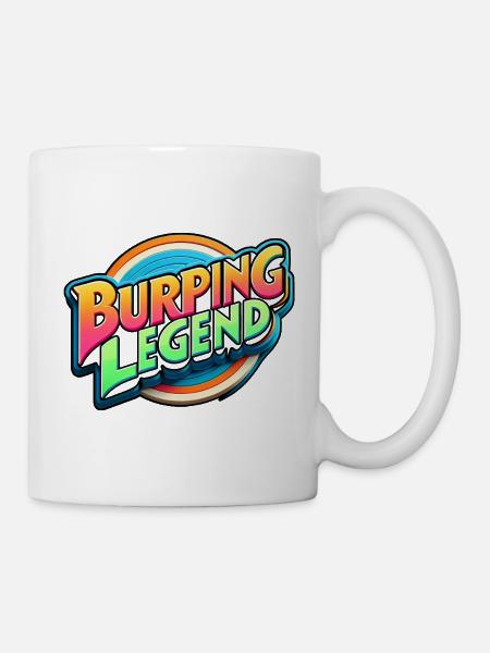 Burping Legend 18 - Tasse - Weiß