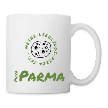 Pizza Parma: Hochgenuss mit Parmaschinken - Tasse - Weiß - Rechts