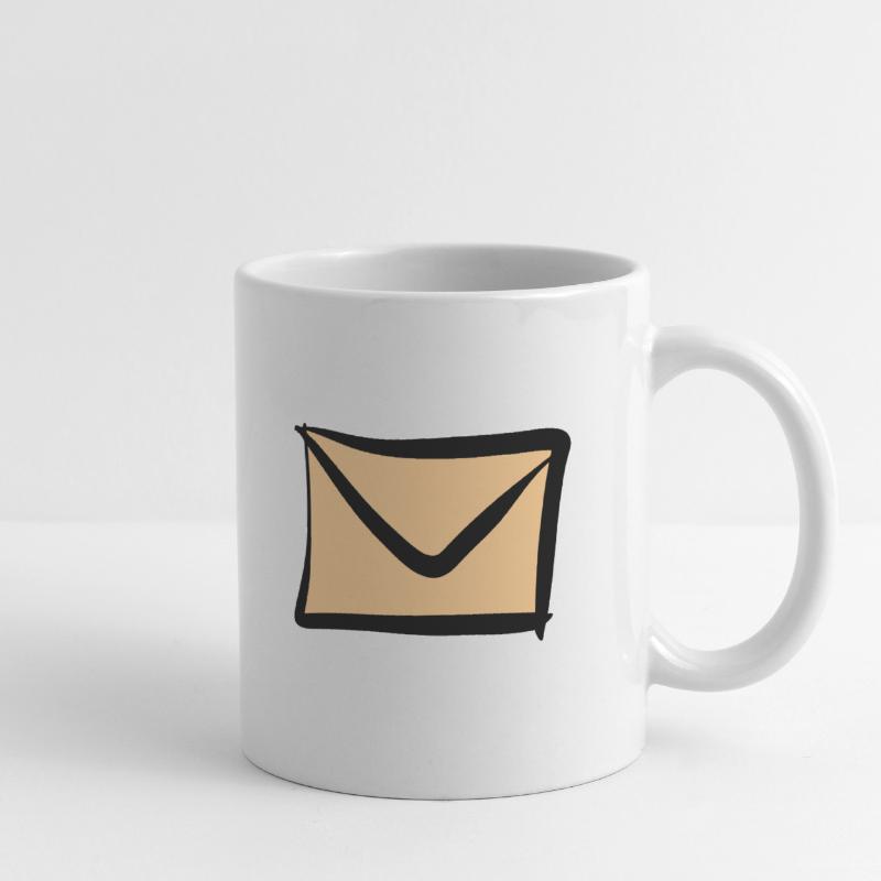 Letter / Envelope icon. Post / E-Mail. Mug