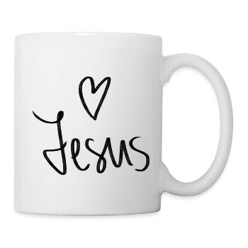 Jesus Herz - Tasse - Weiß - Rechts