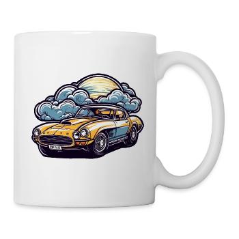 Voiture / Véhicule / Voiture de tourisme / Mobile / Ancienne / Conduite - Mug blanc - blanc - Droite